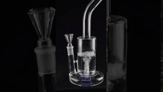 Turbine Cyclone Percolator Water Pipe Glass bong [upl. by Lipfert162]