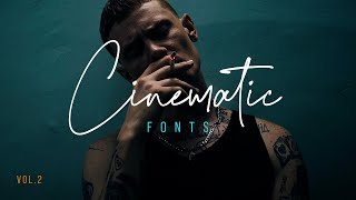 Top Cinematic Fonts 2021  Volume 2 [upl. by Accire157]