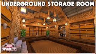 Minecraft How to Build an Underground Storage Room Tutorial 2021 [upl. by Itin210]