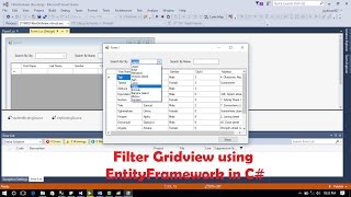 C  Filter Gridview  C  How to Filter DataGridview with textbox [upl. by Eskill]