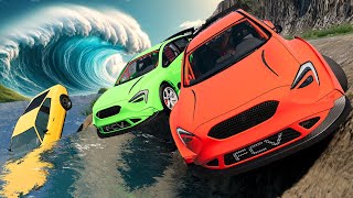 The BIGGEST Flood Escape Weve Ever Done in BeamNG Drive Mods Multiplayer [upl. by Tahmosh128]