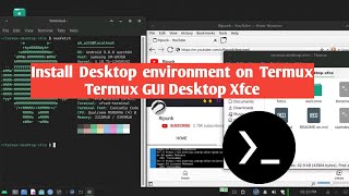 Install termux GUI  How to Install Desktop environment on termux [upl. by Norahc]