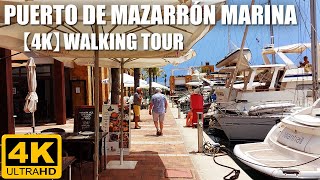 【4K】Puerto de Mazarrón in the Summer Walking Through the Marina [upl. by Derina168]