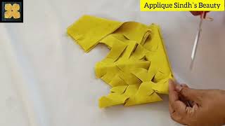 Aplic Work Different Cutting Styles Hand Hmbroidery Designs Applique Sindhis Beauty viralvideo [upl. by Papageno]