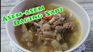 AsemAsem Daging Sapi pakai Daun Kedondong  De Kitchen [upl. by Marentic]