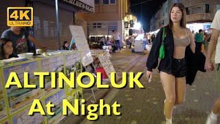 Altinoluk Night Walking Tour 4K UHD 50fps  Popular Street amp Coast [upl. by Behrens]