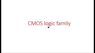 CMOS inverter  PMOS amp NMOS  Logic family  PDC  Lec113 [upl. by Rahs]