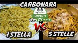 MIGLIOR CARBONARA VS PEGGIOR CARBONARA DI ROMA [upl. by Marget]