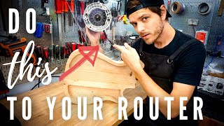 Routing a Guitar Body  Making a Custom Router Base [upl. by Mccafferty933]