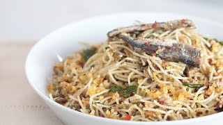 Garlic Pasta with Spanish Sardines Recipe  Yummy Ph [upl. by Assirek]