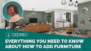 Cedreo Tutorial How to Add a Furniture [upl. by Lattimer588]