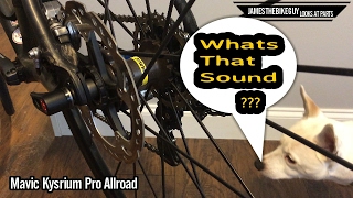 Mavic Kysrium Pro Allroad Disc Brake Wheelset Hub Sound [upl. by Marybelle403]