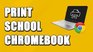 How To Print On A School Chromebook EASY [upl. by Araid]