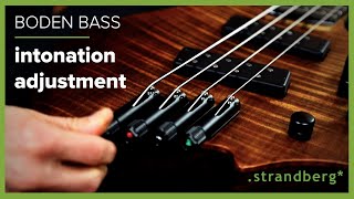 Adjusting the Intonation on the strandberg Boden Bass [upl. by Houston925]