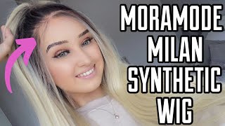 MORAMODE SYNTHETIC WIG  Milan wig review and application  Lauren Neate [upl. by Ativad]