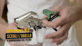 Consigli e trucchi per spruzzare con Airless  Selezionare lugello e il filtro corretti  WAGNER [upl. by Cosma]