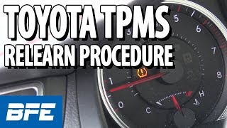 Toyota TPMS relearn procedure  Tech Minute [upl. by Salisbarry]