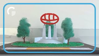 ¿Cómo hacer una Maqueta Arquitectónica 📐 Proceso del Modelo 3D del Monumento al Cero Maya [upl. by Cirdnek]