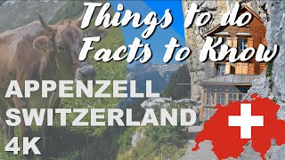 Appenzell Switzerland  city tour  4K  top 10 facts  things to do  hiking Appenzell [upl. by Sadonia327]