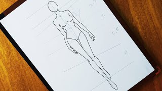 طريقة رسم المانيكان بوضعية مختلفة 11  11 Comment dessiner un mannequin [upl. by Nallak]