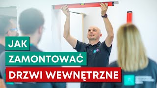 Jak zamontować drzwi wewnętrzne na ościeżnicy regulowanej Porta SYSTEM PION [upl. by Ecnarrat]