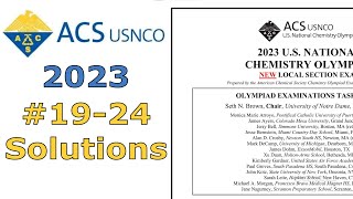 2023 USNCO Local Exam 1924 Solutions  Thermochemistry [upl. by Adnawat]