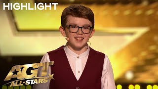 13YearOld Magician Aidan McCann SHOCKS The Judges With Amazing Magic  AGT AllStars 2023 [upl. by Eanal]