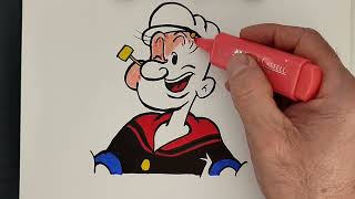 Temel Reis Çizimi  How to draw Popeye [upl. by Darcee]