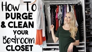 ORGANIZE 20 Ways to Clean Purge and Organize Your Bedroom Closet that are Borderline GENIUS [upl. by Valda830]