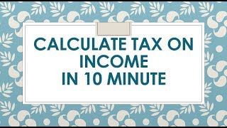 Income tax calculation in Excel  Calculate Tax on Income  How to calculate Tax [upl. by Rofotsirk34]