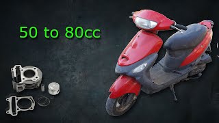 TAO TAO 50cc scooter gear oil change part 1 [upl. by Brackett527]