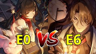 E0 Lingsha vs E6 Gallagher  HonkaiStarRail [upl. by Azriel527]