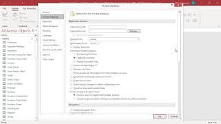 How to Set Navigation Options in MS Access  Office 365 [upl. by Kolb498]