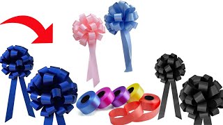 Ribbon idea easy weddings car door decoration flower gift box flowers [upl. by Eicnan265]