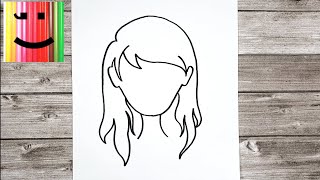 Comment dessiner des cheveux  Tutoriel de Dessin  Apprends à dessiner pas à pas [upl. by Allimaj605]