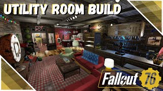 Fallout 76  CAMP Shelter Build  Homey Utility Room [upl. by Ibmat]