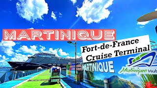 MARTINIQUE  FortdeFrance Cruise Terminal and Ferry to the Beach [upl. by Anaeg]