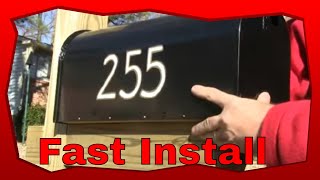 How To Install A New Mailbox And Wooden Post [upl. by Lindon]