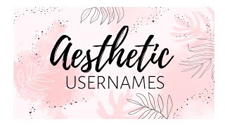 Aesthetic Usernames usernames for Instagrammuslim usernames Instagram names for girls [upl. by Nnaegroeg]