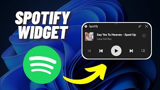 How To Add Spotify Widget On Windows 11 [upl. by Pendergast359]