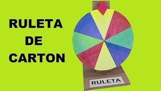 Como Hacer una Ruleta de Cartón [upl. by Inoue]