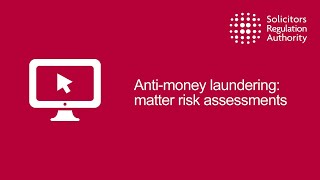 Antimoney laundering matter risk assessments [upl. by Mixie201]