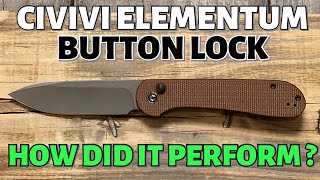 Civivi Elementum Button lock the Best one yet Review amp Testing [upl. by Nairbo]