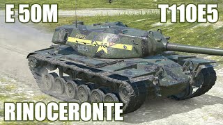 T110E5 E 50M amp Rinoceronte ● WoT Blitz [upl. by Doolittle551]