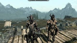 Skyrim both sets of Dragon Armour Dragon Scale amp Dragon Plate [upl. by Siramed46]