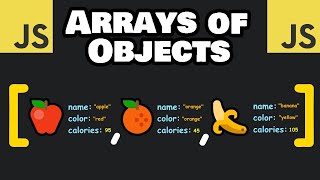 JavaScript ARRAYS of OBJECTS are easy 🍎 [upl. by Yhtomot]