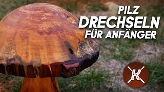 Pilz drechseln  Drechseln für Anfänger [upl. by Richart451]