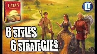 Catan STRATEGY and Playstyles  6 Archetypes for Veterans and 6 Playstyles for New Players [upl. by Alrzc]