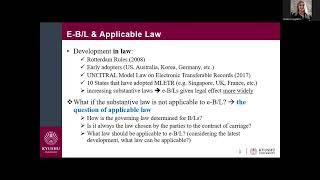 IUC Dubrovnik  International Maritime and Transport Law Course 2024  Unho Lee [upl. by Yrrah]