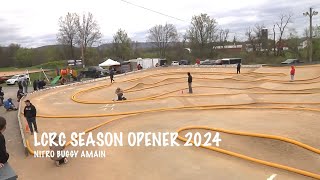 LCRC RACEWAY SEASON OPENER 2024 NITRO BUGGY AMAIN [upl. by Otrebor860]